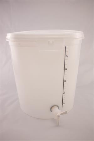 Jästningshink med tappkran, 32 liter
